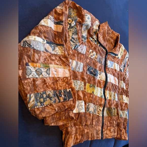 🤎🧡VINTAGE Nativewear designs  Jacket  bomber , Reversible two-view jacket, (M)🤎🧡 - Picture 7 of 17